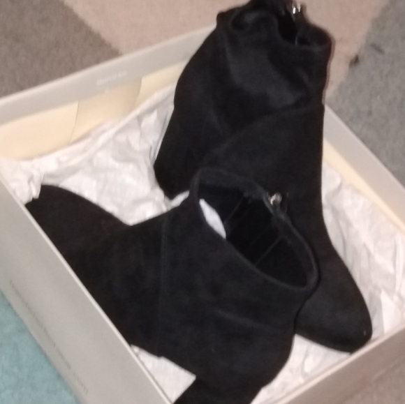 Black Heeled Ankle Boots - Picture 4 of 6